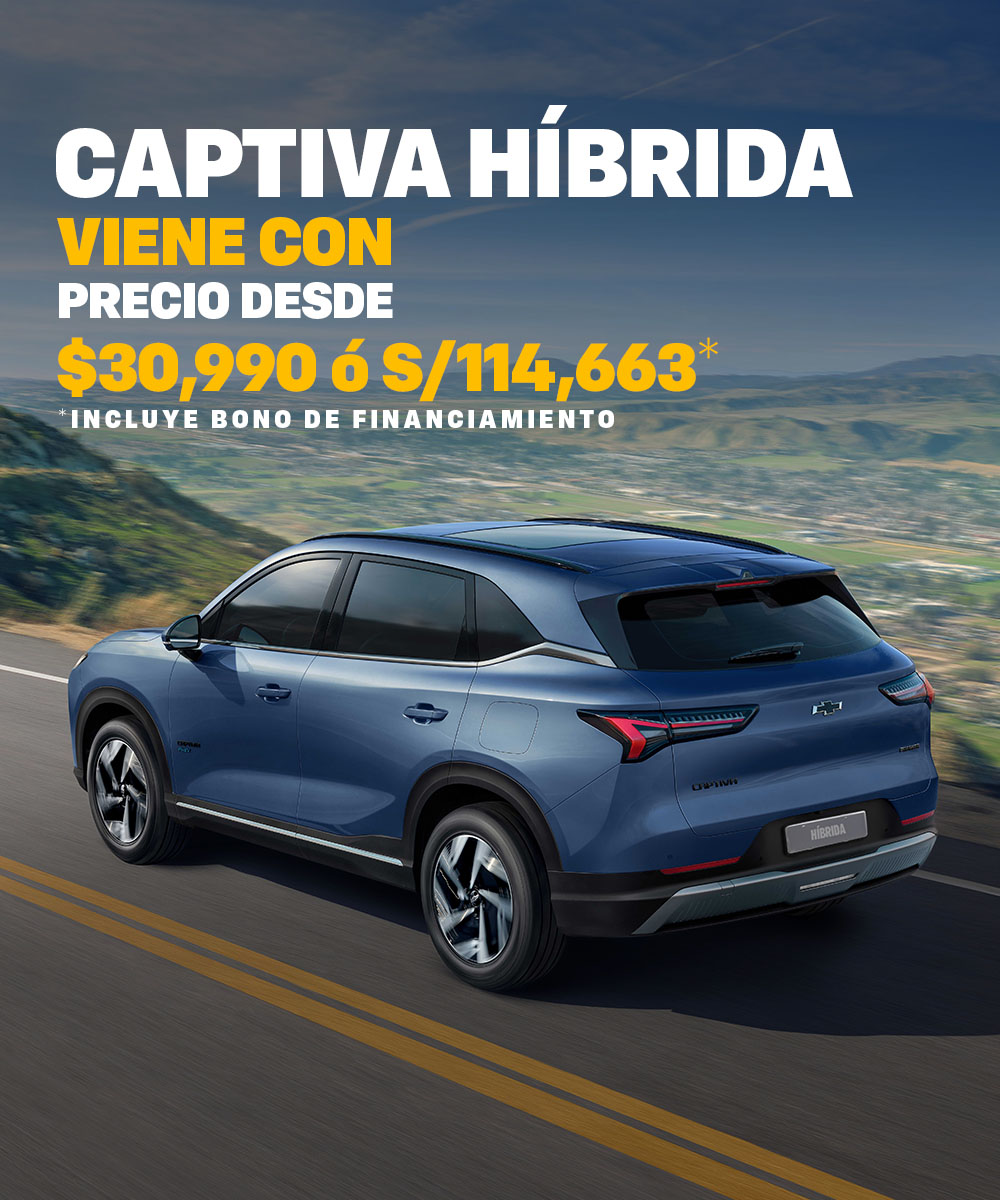Banner Nueva Chevrolet Captiva Híbrida