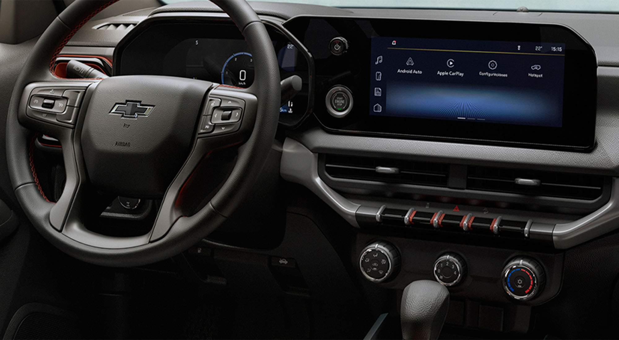 Interior del Chevrolet Colorado 2026